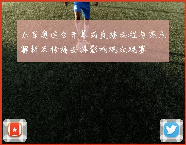 东京奥运会开幕式直播流程与亮点解析及转播安排影响观众观赛